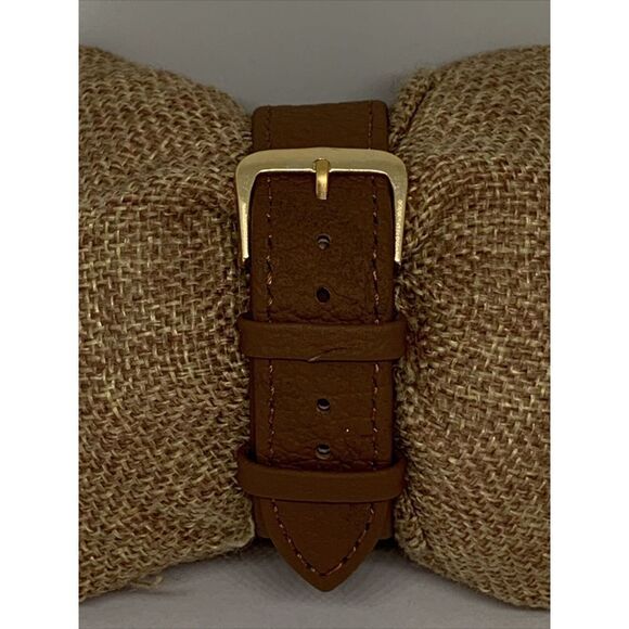 Michael Kors Slim Runway MK3179 Women's Brown Leather Analog Dial Watch WFH211 - Picture 5 of 11